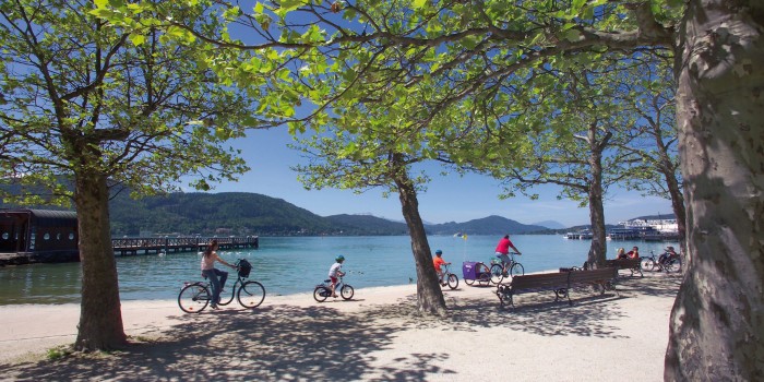 Radfahrer am Wörthersee