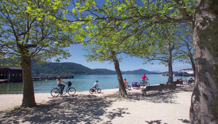 Radfahrer am Wörthersee